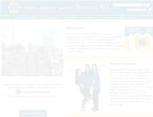Tablet Screenshot of lionsdistrict16l.org